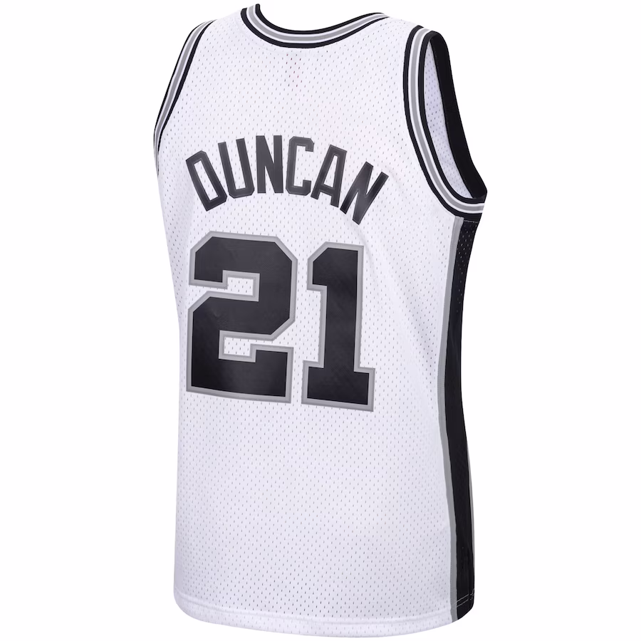 Tim Duncan, San Antonio Spurs, Maglia Edizione Classica 1998/99, Bianco