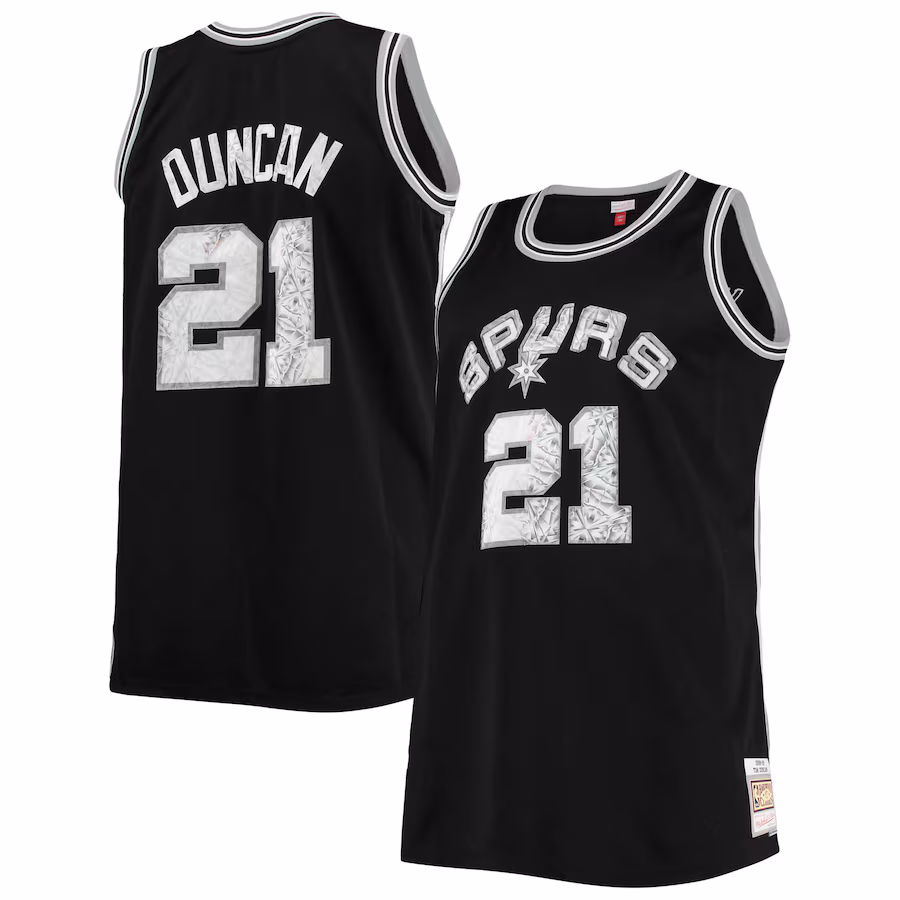 Tim Duncan, San Antonio Spurs, 1998/99, NBA 75th Anniversary Diamond Edition, Black