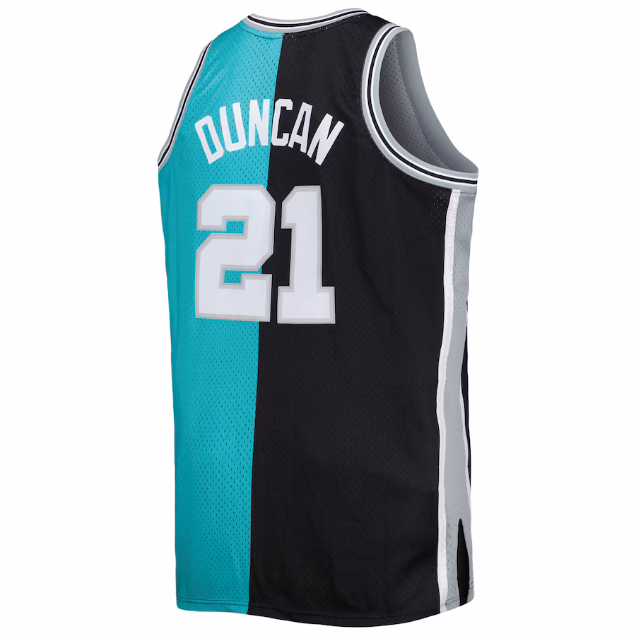 Tim Duncan, San Antonio Spurs, 1998/99, Nero/Ciano
