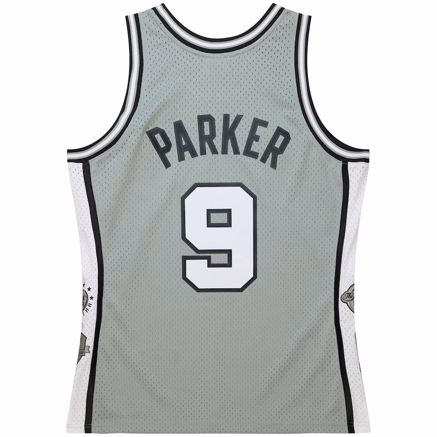 Tony Parker, San Antonio Spurs, Unisex Hall of Fame 2023 Klasse Retro, Grau