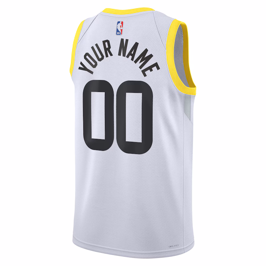 Utah Jazz Custom Jersey, Association Edition, White