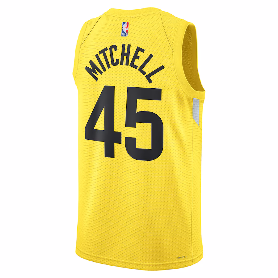 Donovan Mitchell, Utah Jazz, Icon Edition, Gelb