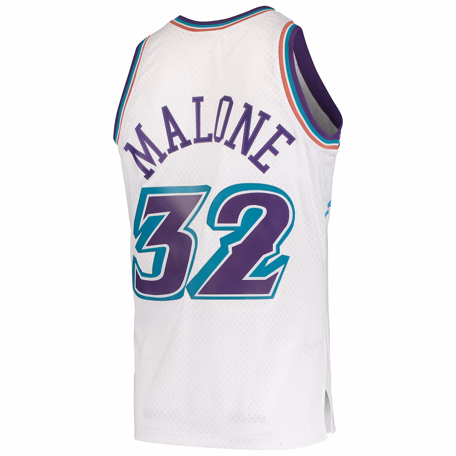 Karl Malone Utah Jazz 1996/97 White