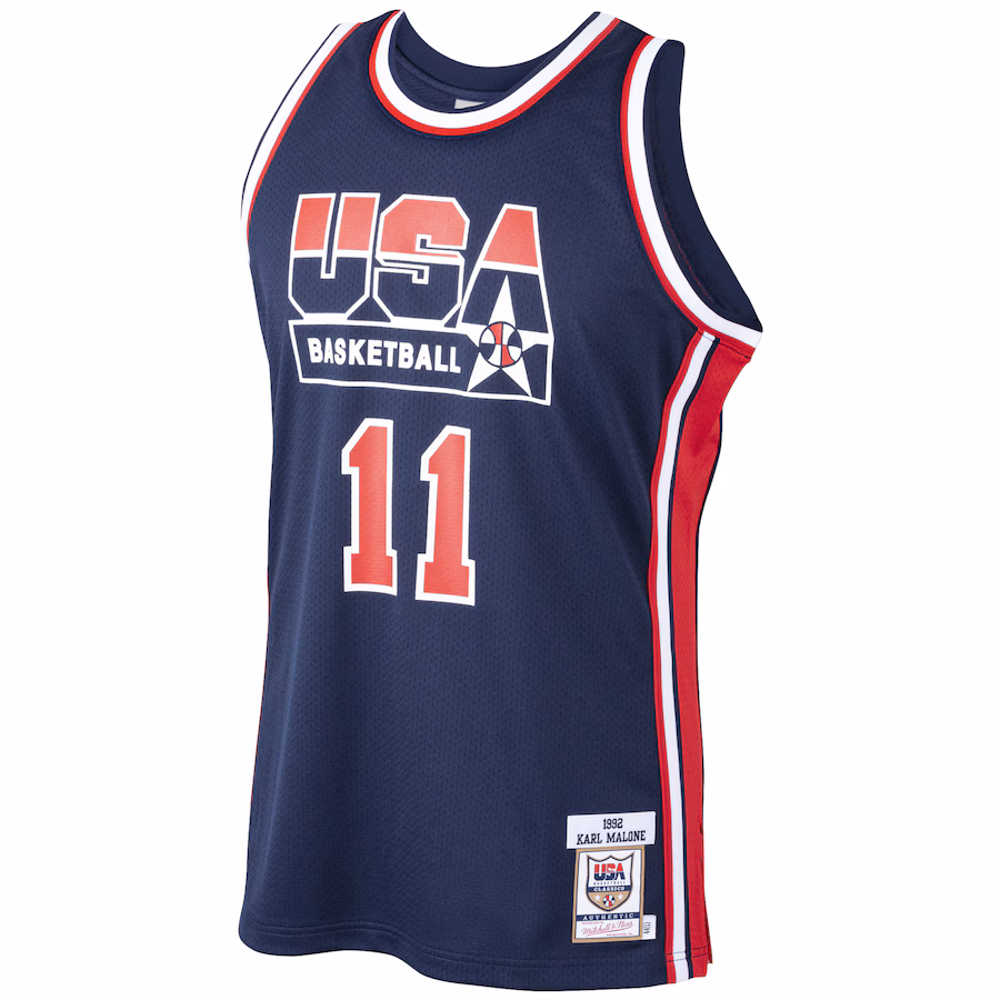 Karl Malone, Équipe de Basketball des États-Unis, Équipe Rêve 1992, Bleu Marine