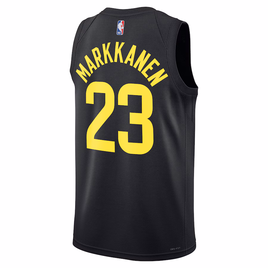 Lauri Markkanen, Utah Jazz, Statement Edition, Black